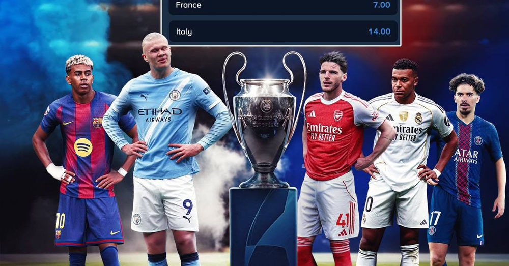 ការទស្សន៍ទាយបង្ហាញថា ក្លឹបរបស់អង់គ្លេស មានស្ថិតិខ្ពស់ជាងគេ ក្នុងការឈ្នះពាន UCL រដូវកាលនេះ