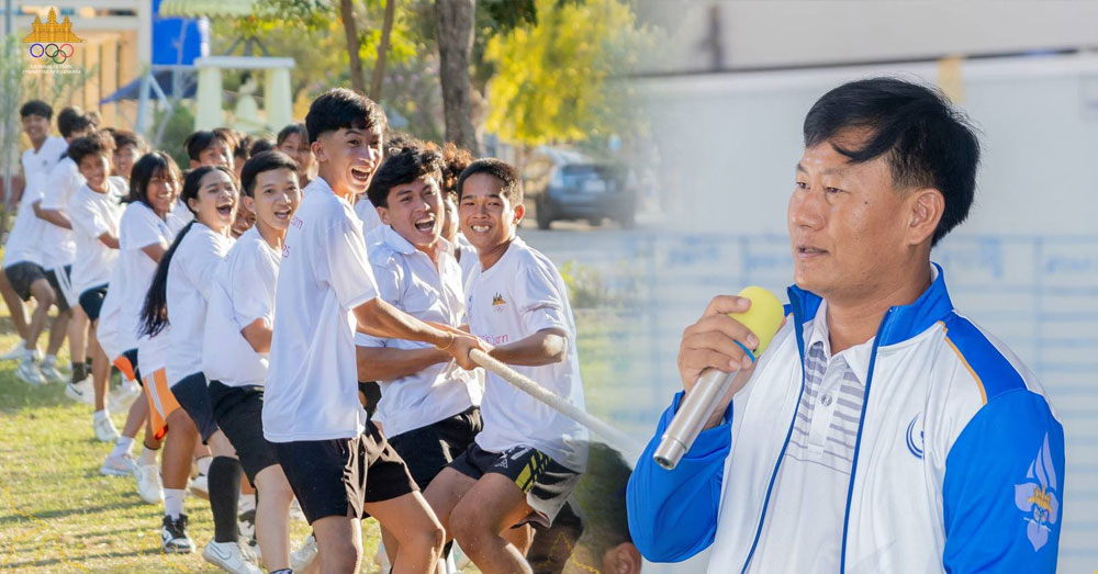 មន្ដ្រីកីឡាកំពង់ឆ្នាំង សង្ឃឹមសិស្សកាន់តែចូលចិត្ត និងលេងកីឡា ក្រោយយល់ដឹងពីគុណតម្លៃអូឡាំពិក