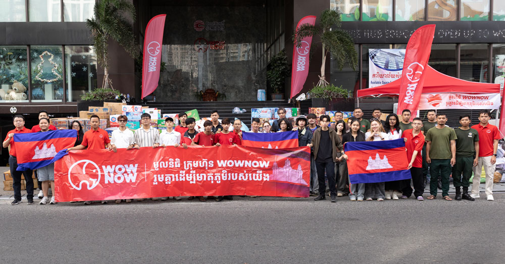 មូលនិធិក្រុមហ៊ុន WOWNOW សម្រាប់ជនភៀសសឹក យកអំណោយសប្បុរសជនទៅចែកពលរដ្ឋភៀសសឹក ក្នុងខេត្តសៀមរាប