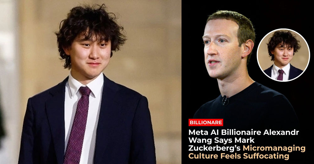 មហាសេដ្ឋី AI លោក Alexandr Wang រិះគន់របៀបដឹកនាំ Mark Zuckerberg ថាមានលក្ខណៈ «តឹងតែងជ្រុល» រហូតធ្វើឱ្យ «ថប់ដង្ហើម»