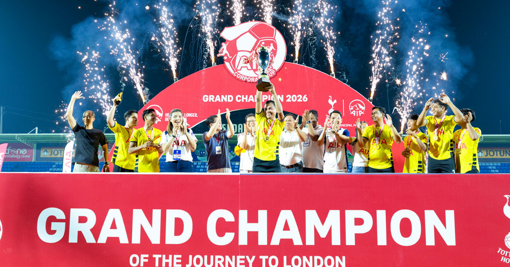 ក្រុមបាល់ទាត់ហ្វូតសាលធនាគារ «ខេប៊ីប្រាសាក់» គ្រងតំណែងជើងឯក «AIA Corporate Cup 2026»