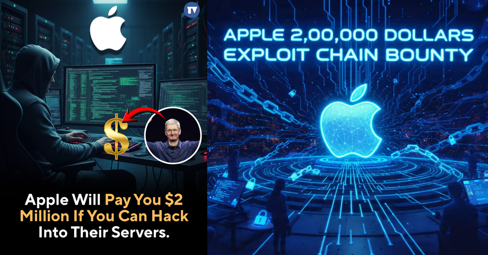 Apple ប្រកាសបន្ថែមប្រាក់រង្វាន់ដល់ ២លានដុល្លារដល់អ្នកដែលអាច Hack ចូលប្រព័ន្ធ Servers របស់ខ្លួនបាន