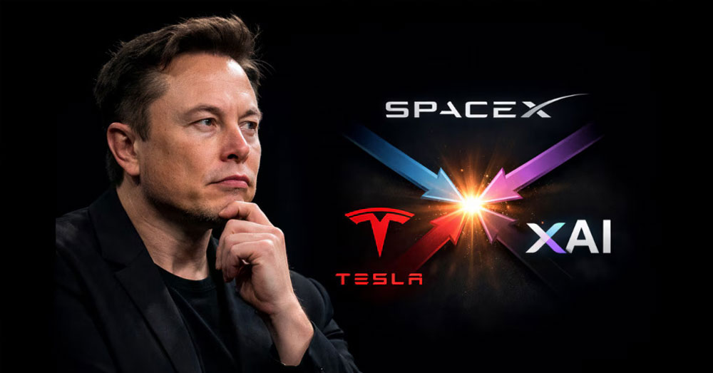 Elon Musk ពិភាក្សាអំពីមហាយុទ្ធសាស្ត្រ «ច្របាច់បញ្ចូល» ក្រុមហ៊ុន Tesla, SpaceX និង xAI ឱ្យទៅជាមហាយក្សបច្ចេកវិទ្យាតែមួយ