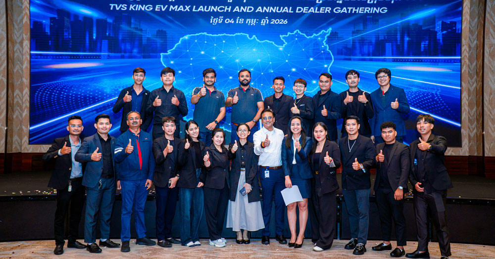 ក្រុមហ៊ុន «TVS Tuk Tuk Cambodia» ជួបជុំតំណាងចែកចាយប្រចាំឆ្នាំអបអរសាទរខួបគម្រប់ ៨ឆ្នាំ នៃដំណើរការអាជីវកម្មនៅកម្ពុជា