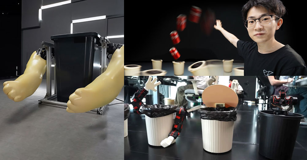 វិស្វករចិនបង្កើត «ធុងសំរាមឆ្លាតវៃ» អាចដេញចាប់សំរាមដែលបោះមកបានយ៉ាងត្រឹមត្រូវ