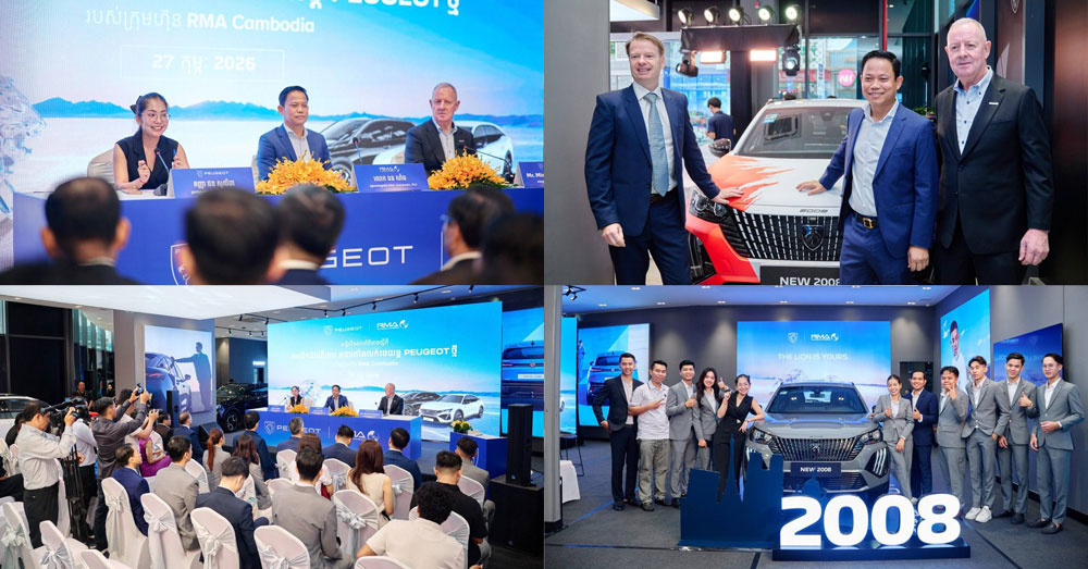 RMA Cambodia ពង្រីកវិសាលភាពរថយន្តប្រណីតរបស់ប្រទេសបារាំង ជាមួយនឹងការបើកដំណើរការអគារតាំងរថយន្តថ្មីនៅផ្សារទំនើប អូឡាំព្យា ជាមួយការដាក់បង្ហាញរថយន្ត Peugeot 2008 ស៊េរីឆ្នាំ២០២៦