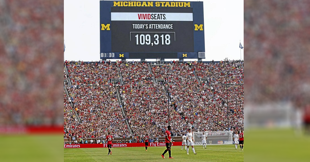 យល់ដឹងកីឡា៖ ជំនួបមិត្តភាពអន្តរជាតិរវាង Manchester United និង Real Madrid មានអ្នកទស្សនាផ្ទាល់ច្រើនបំផុត