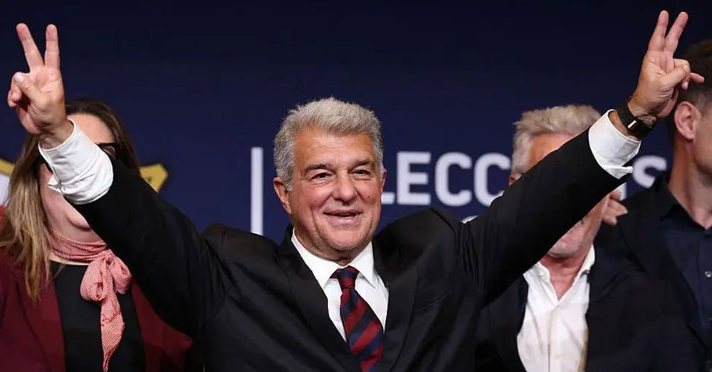 ផ្លូវការ! លោក Laporta ជាប់ឆ្នោតប្រធានក្លិប FC Barcelona ក្នុងអាណត្តិទី៤ ជាមួយនឹងការប្តេជ្ញាចិត្តខ្ពស់