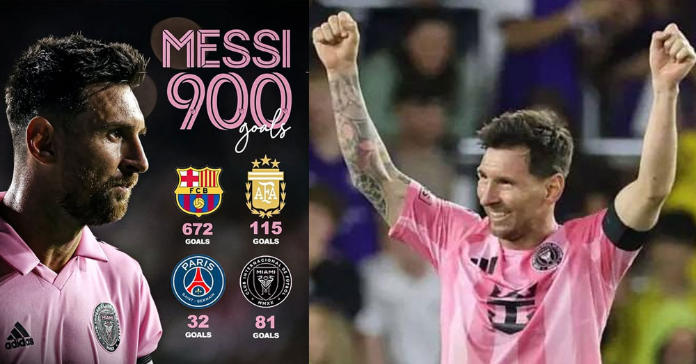 Messi រកបានគ្រាប់បាល់ទី៩០០ នៅពេល Miami ប្រកួតនឹង Nashville ទើបបាន ៧នាទីប៉ុណ្ណោះ