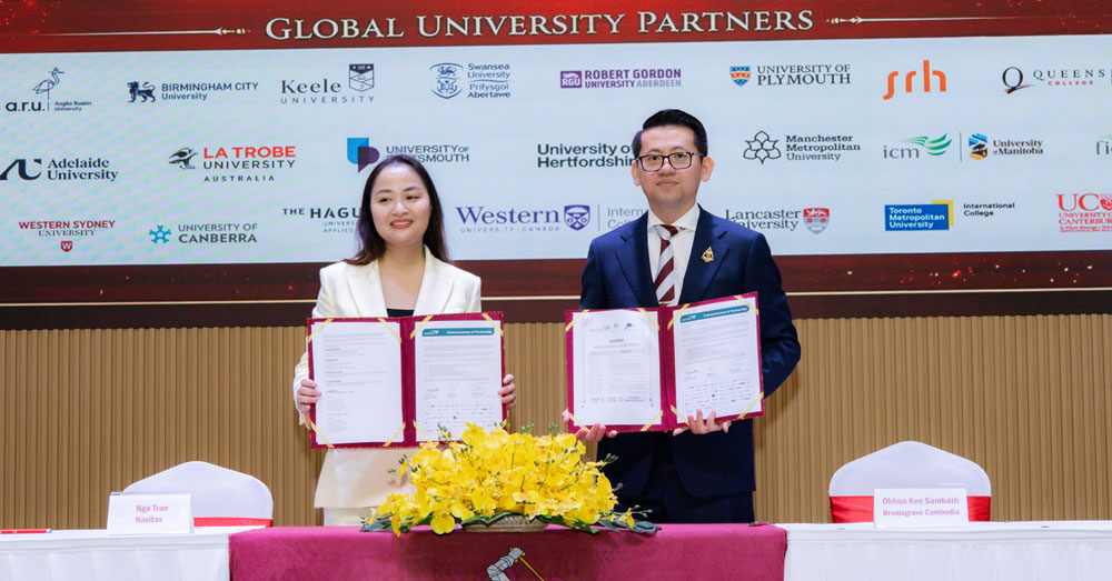 សាលាអន្តរជាតិប្រូមស៍ហ្ក្រូវកម្ពុជា ចុះ MOU ជាមួយក្រុមហ៊ុន Navitas ដើម្បីពង្រីកមាគ៌ាសិក្សាដល់សិស្សានុសិស្សជាការអប់រំជាសកល