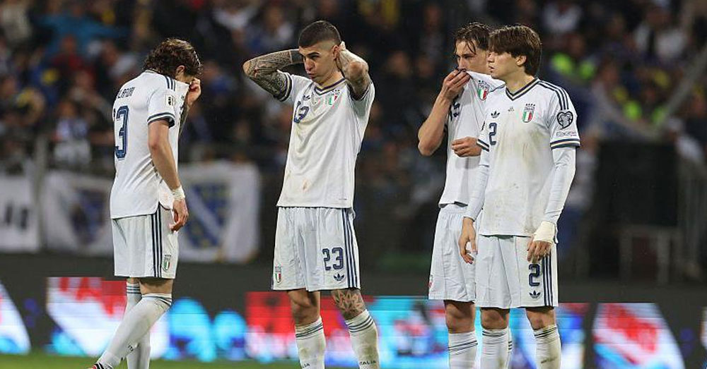 ភ្ញាក់ផ្អើល! ត្រឹមរយ:ពេល ២០ឆ្នាំ ក្រោយឈ្នះជើងឯកឆ្នាំ២០០៦ ក្រុមខ្លាំងអ៉ីតាលី អត់បានលេង World Cup ៣លើកជាប់់ៗគ្នា