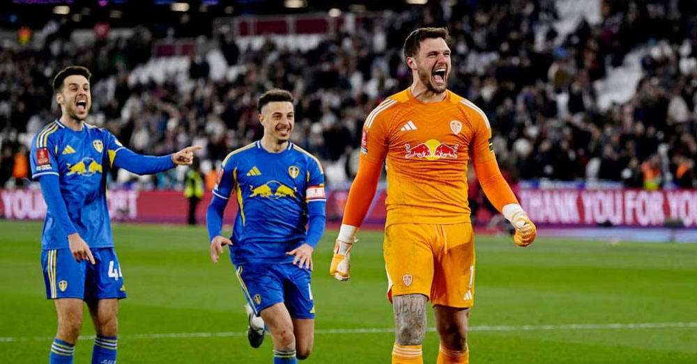 Leeds ទម្លាក់ West Ham ឡើងប៉ះ Chelsea វគ្គ ៤ក្រុម FA Cup ក្រោយរង់ចាំអស់ ៣៩ឆ្នាំ