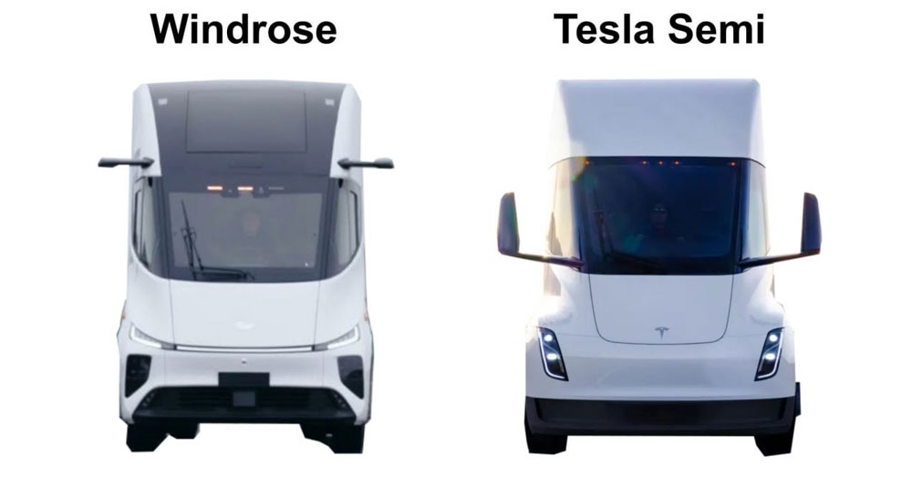 Tesla Semi មានគូប្រជែងហើយ! ឡានដឹកទំនិញអគ្គិសនីចិន Windrose តម្លៃជិត ៣០ម៉ឺនដុល្លារ ចាប់ផ្តើមចរាចរណ៍នៅអាមេរិក