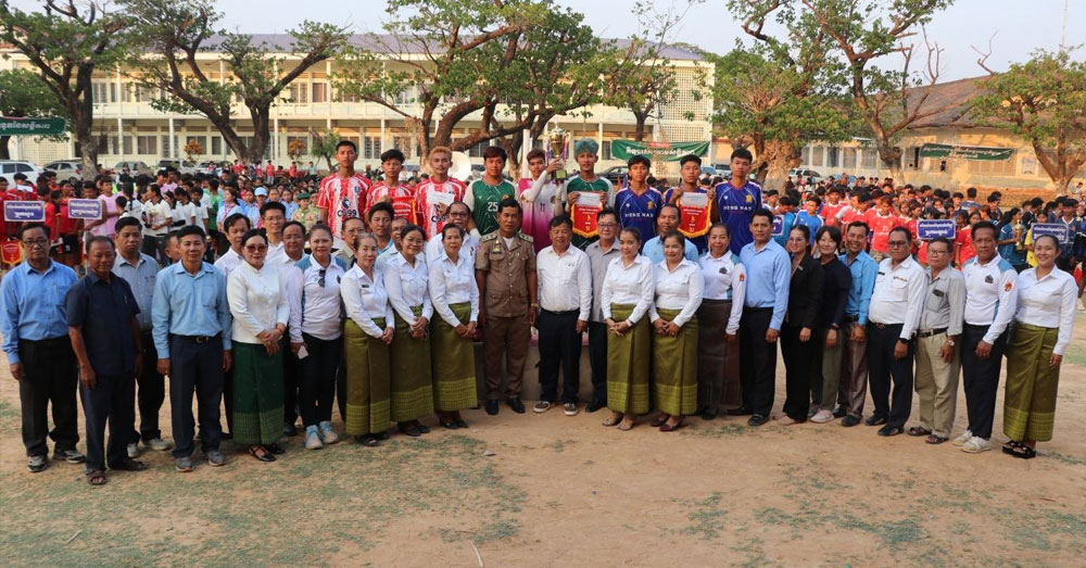 រដ្ឋបាលខេត្តកំពង់ធំ បិទការប្រកួតកីឡាសិស្សមធ្យមសិក្សា ជ្រើសរើសជើងឯកទូទាំងខេត្តប្រចាំឆ្នាំ២០២៥-២០២៦