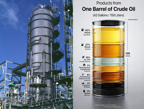 ចំណេះដឹងទូទៅ៖ ប្រេងឆៅមួយបារ៉ែល គេយកទៅធ្វើអ្វីខ្លះ?
