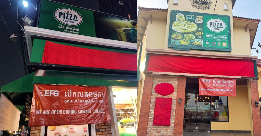 ក្រុមហ៊ុន អ៊ីអេហ្វជី កម្ពុជា EFG Cambodia ប្រកាសបិទអាជីវកម្ម ម៉ាក The Pizza Company ដោយបញ្ចប់កិច្ចសហការទាំងស្រុង និងត្រៀមបង្ហាញសមិទ្ធផលថ្មី ដែលល្អប្រសើរជាងមុនឆាប់ៗនេះ