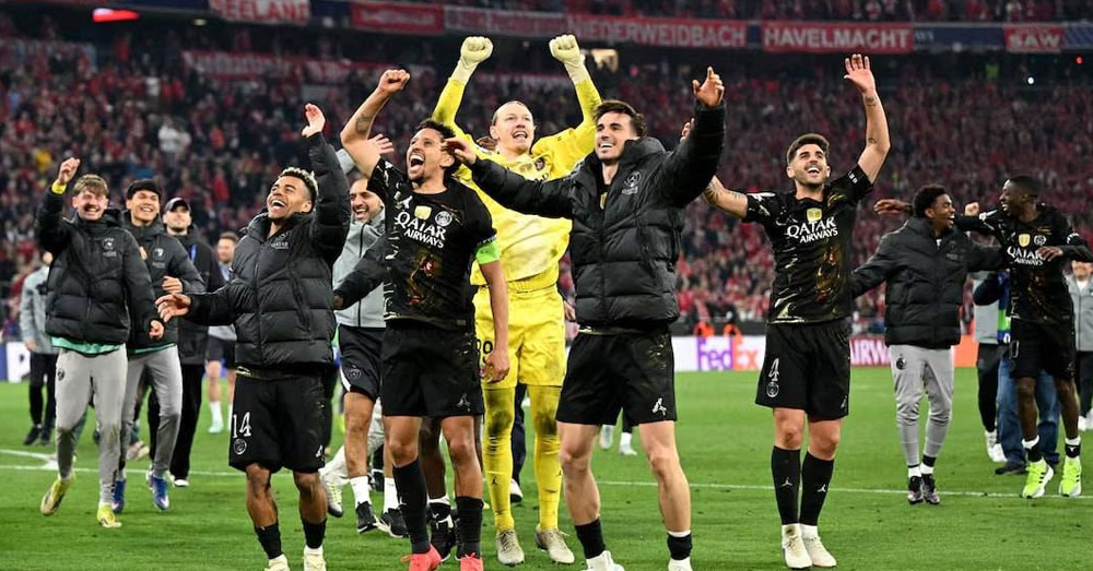 PSG ទម្លាក់ក្រុមជើងខ្លាំង Bayern ដើម្បីឆ្ពោះទៅការពារតំណែងជើងឯក Champions លើកដំបូងទល់នឹង Arsenal