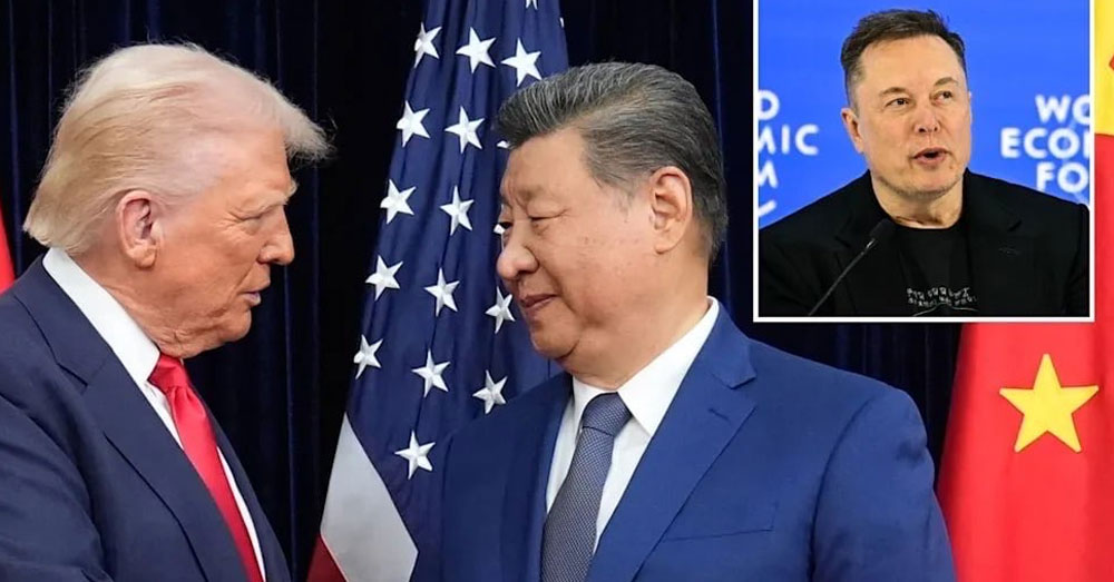Trump ដឹកនាំកំពូលមហាសេដ្ឋី Elon Musk និង Tim Cook ទៅចិន ខណៈយុទ្ធសាស្ត្រពាណិជ្ជកម្មថ្មីចាប់ផ្តើម!