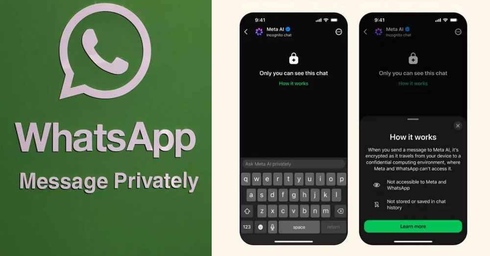 Meta ប្រកាសដាក់ឱ្យប្រើប្រាស់ «Incognito Chat» សម្រាប់ការសន្ទនាជាលក្ខណៈឯកជនជាមួយ AI លើ WhatsApp