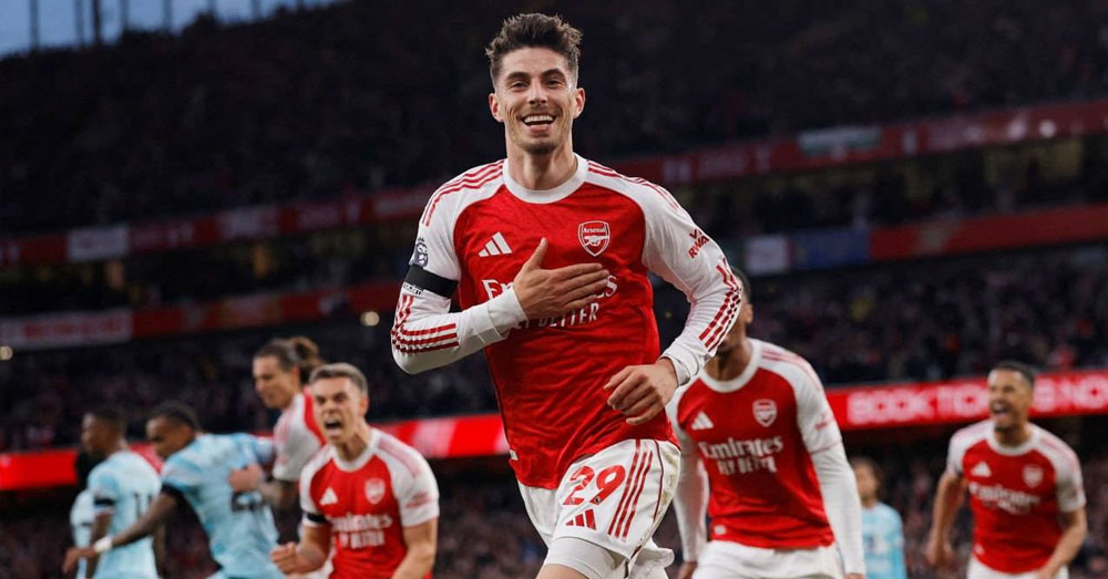 ខ្សែប្រយុទ្ធអាល្លឺម៉ង់ Havertz តែត ១គ្រាប់រួមចំណែកជួយ Arsenal ខិតជិតយកបានពាន PL ក្រោយឈ្នះ Burnley