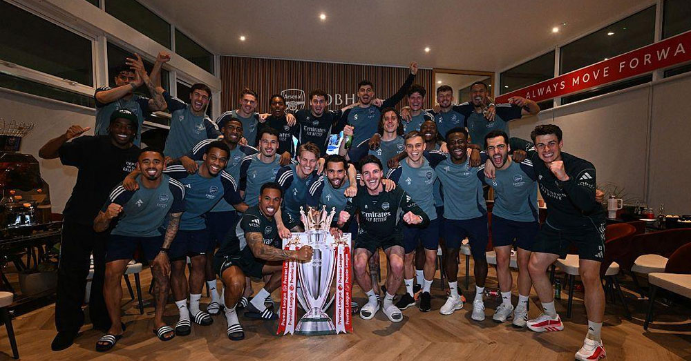 Arsenal ឈ្នះជើងឯក Premier League ម្តងទៀត ក្រោយរង់ចាំអស់ ២២ឆ្នាំពេល Man City និង Bournemouth ស្មើគ្នា