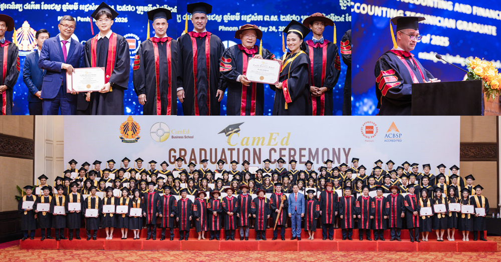 វិទ្យាស្ថាន «ខេមអេដ» ចែកសញ្ញាបត្រជូនដល់និស្សិត​​ប្រឡងបញ្ចប់​ការសិក្សាលើថ្នាក់បរិញ្ញាបត្រជាន់ខ្ពស់​ បរិញ្ញាបត្រ កម្មវិធី «ACCA​»  និង «CAT» ​សម្រាប់​ឆ្នាំ​២០២៥
