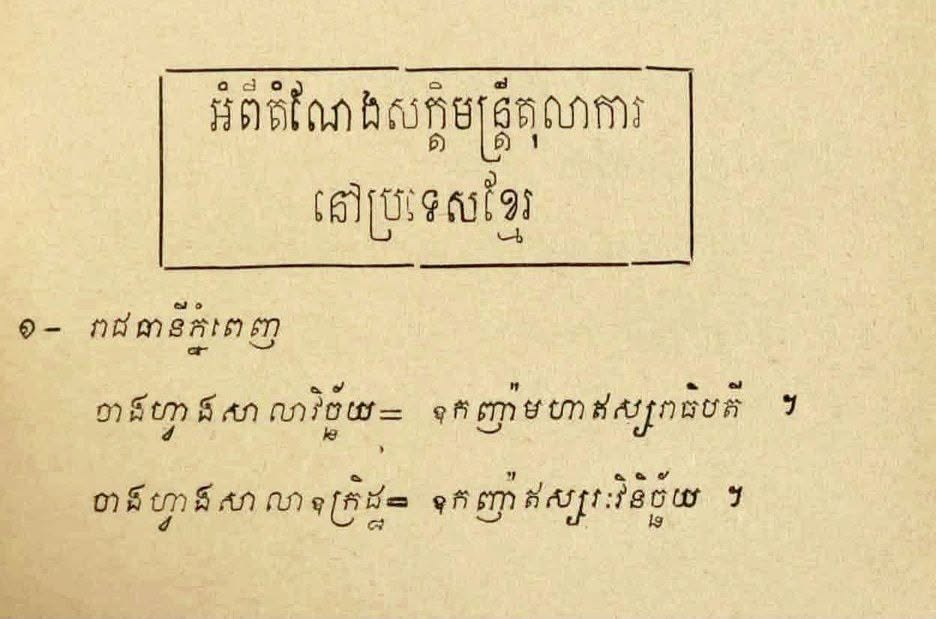 ចំណេះដឹងទូទៅ៖ ឈ្វេងយល់ពីតំណែងសក្តិមន្ត្រីតុលាការខ្មែរ ក្នុងទសវត្ស៤០