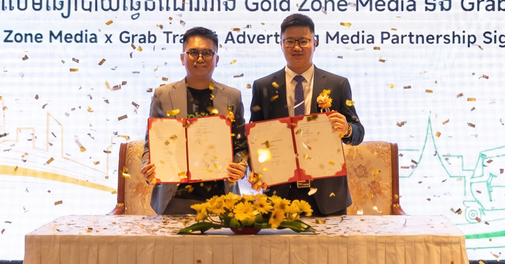 ក្រុមហ៊ុន GOLD ZONE MEDIA ប្រកាសជាផ្លូវការជាដៃគូយុទ្ធសាស្ត្រជាមួយ GRABADS ធ្វើទំនើបកម្មវិស័យផ្សព្វផ្សាយពាណិជ្ជកម្មក្រៅផ្ទះនៅកម្ពុជា