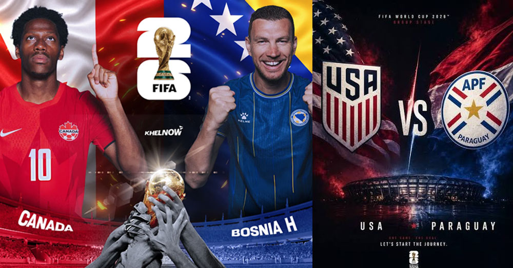 World Cup 2026៖ ម្ចាស់ផ្ទះកាណាដា ប៉ះបូស្នី រាត្រីនេះ មុនពេលម្ចាស់ផ្ទះអាមេរិក ជួបប៉ារ៉ាហ្គាយម៉ោង ៨ព្រឹកស្អែក