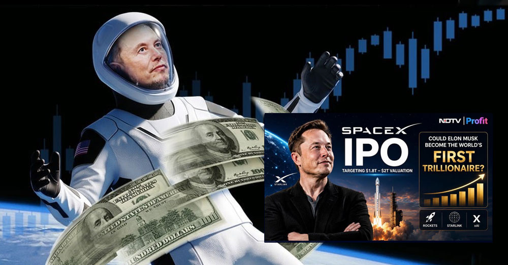 ការធ្វើ IPO របស់ក្រុមហ៊ុន SpaceX ជម្រុញឱ្យលោក Elon Musk ក្លាយជាសេដ្ឋីប្រាក់លានលាន (Trillionaire) ដំបូងគេក្នុងពិភពលោក