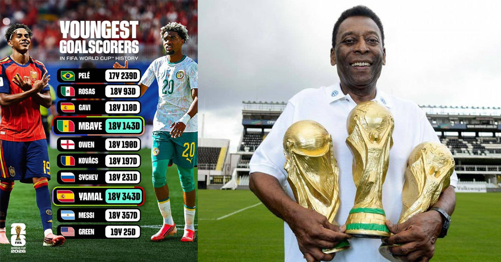 កំណត់ត្រារបស់លោក Pele នៅ World Cup ពុំងាយមានកីឡាកររូបណាបំបែកបានឡើយ
