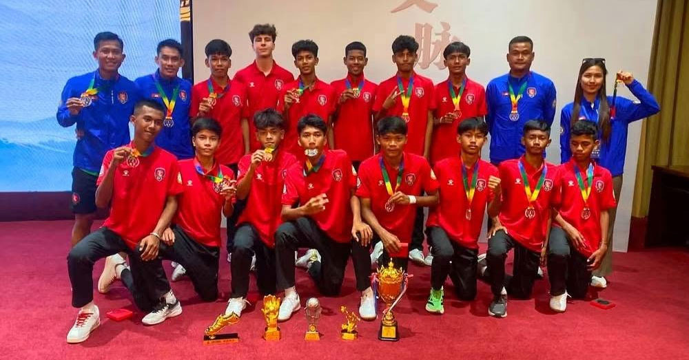ក្រុមបាល់ទាត់យុវជន U16 កងយោធពលខេមរភូមិន្ទ ដណ្តើមបានជើងឯក និងពានរង្វាន់ជាច្រើន នៅប្រទេសចិន