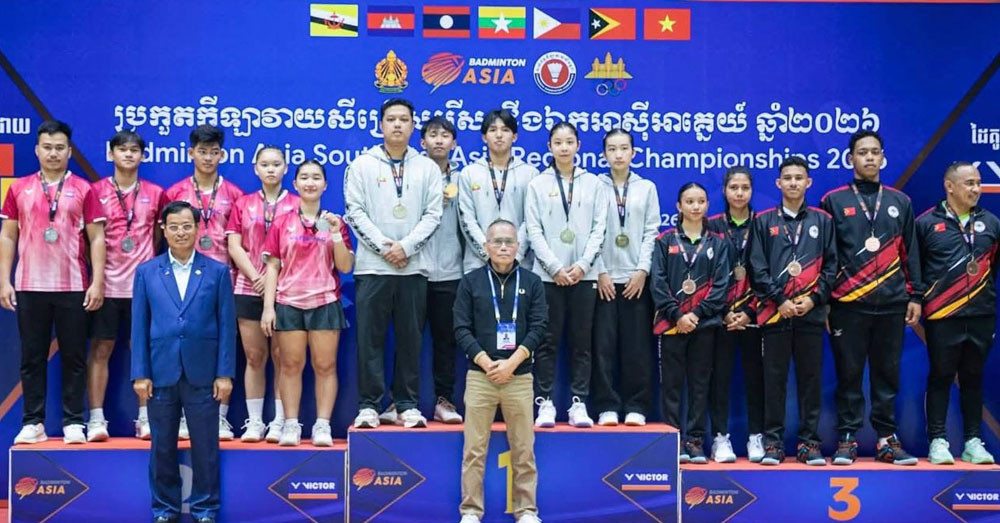 ម្ចាស់ផ្ទះកម្ពុជា ទទួលបានមេដាយប្រាក់ ៣គ្រឿងបណ្ដោះអាសន្ន ក្នុងការប្រកួតកីឡាវាយសីជើងឯកអាស៊ី