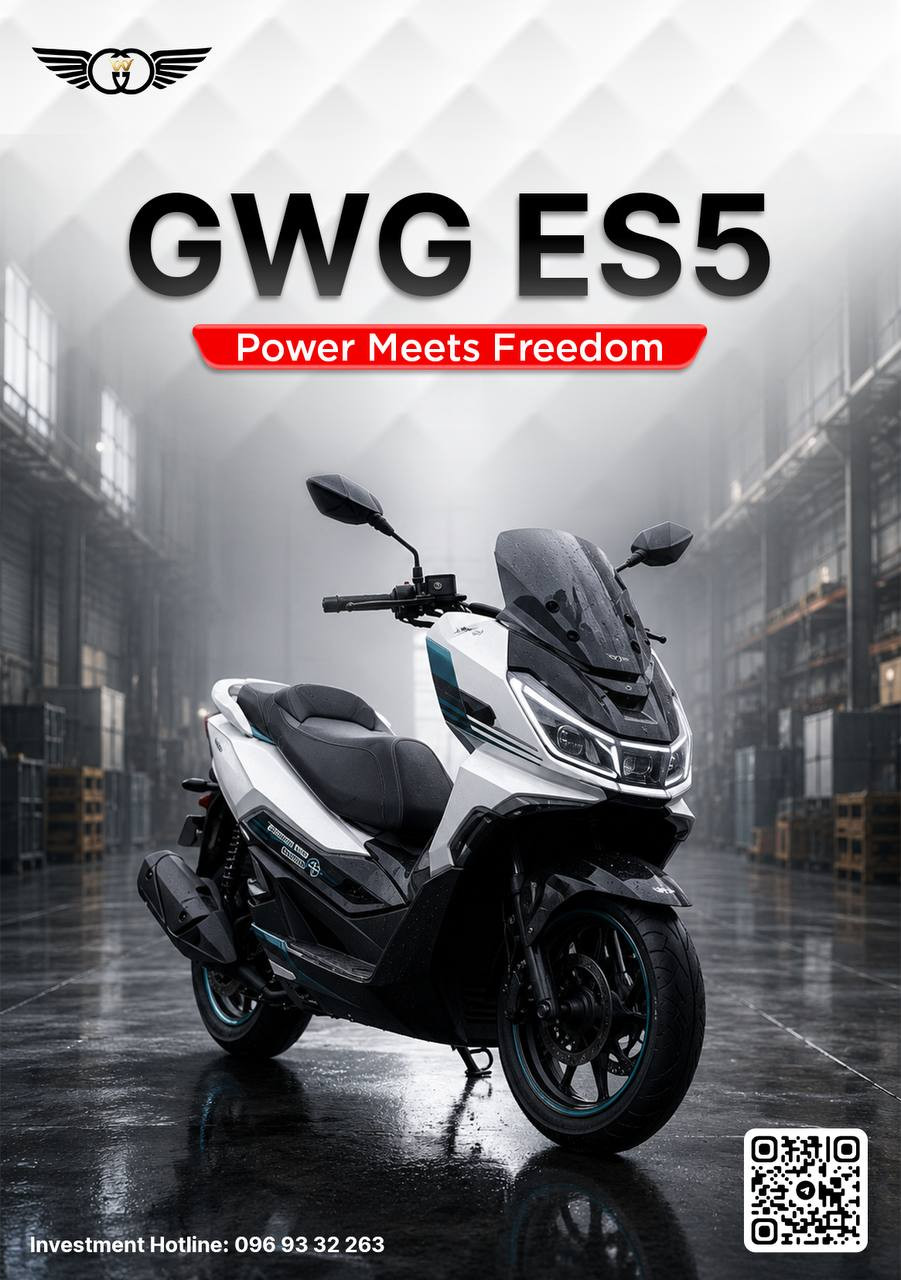 ក្រុមហ៊ុន GWG នាំចូលម៉ូតូអគ្គិសនី ៤ម៉ូឌែលជំនាន់ថ្មី បំពាក់បច្ចេកវិទ្យាទំនើប ប្រើគ្រប់ស្ថានភាពផ្លូវ មកកាន់ទីផ្សារកម្ពុជា រួមទាំងទទួលបានការធានារ៉ាប់រង