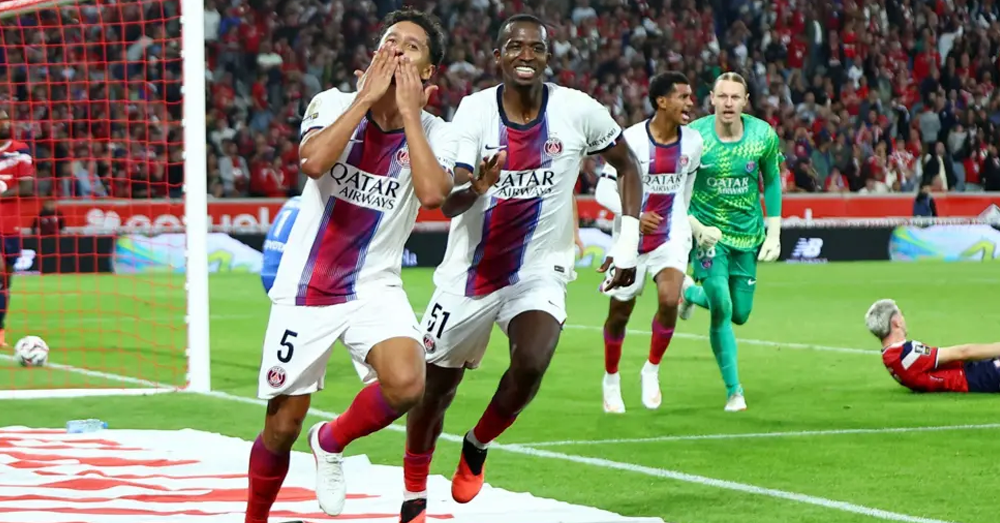ម្ចាស់ការពារជើងឯក PSG វាយបកតាមស្មើក្រុមកំពូលតារាង Lille ចុងម៉ោងនៅ French Ligue 1