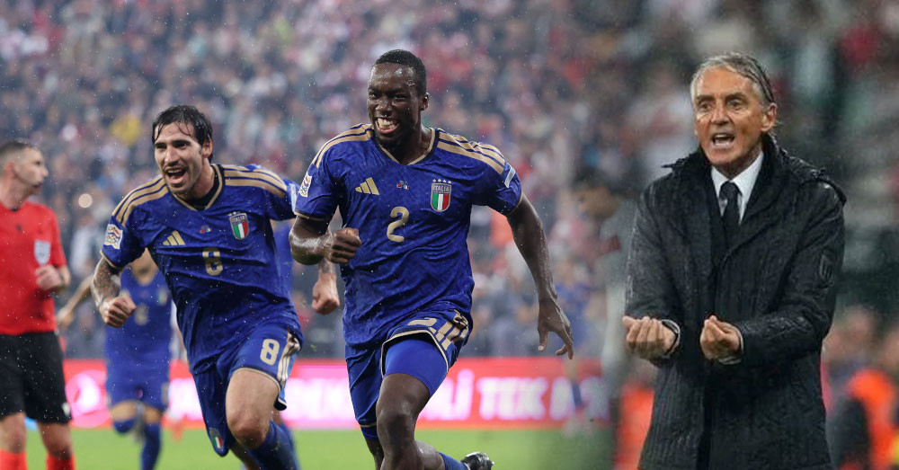 អ៉ីតាលី ដែលបាត់មុខពី World Cup ៣ជំនាន់ជាប់ៗគ្នា រកបានជ័យជម្នះលើកដំបូងទៅលើតួកគីយ៉េ ក្នុងពាន UNL