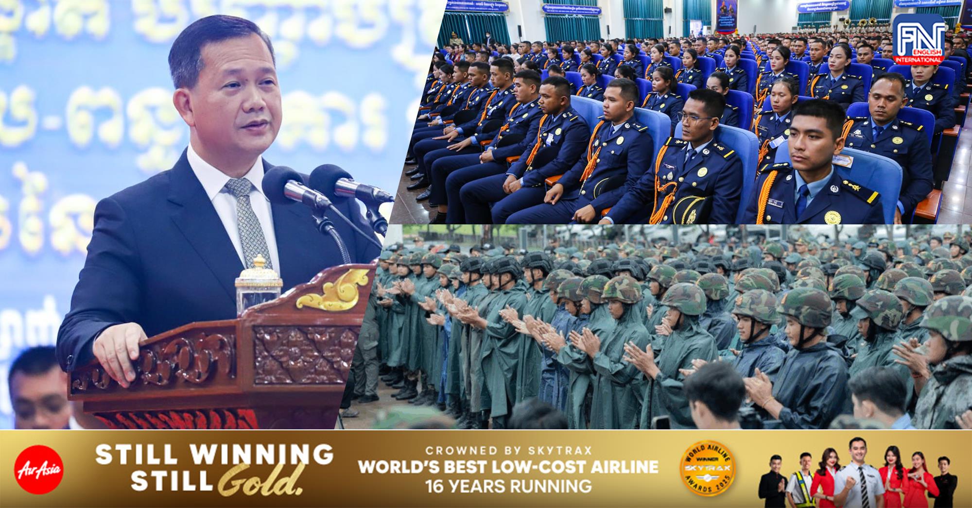 PM: National Police Stand Shoulder to Shoulder with Frontline Troops in Defending Cambodia’s Sovereignty from Foreign Aggression (Video inside)