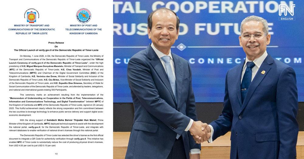 Timor-Leste Officially Launches verify.gov.tl to Advance Digital Public Services and Socio-Economic Growth