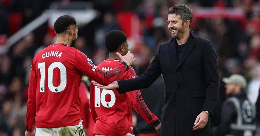 Carrick ដឹកនាំ Man Utd មិនទាន់ចាញ់ពីការវិលមកកាន់តំណែងជាលើកទី២ និងផ្តួលក្រុមខ្លាំង City ២-០