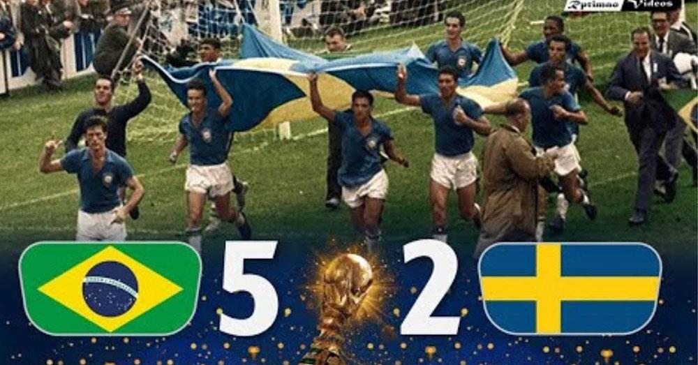 យល់ដឹងកីឡា៖ ប្រេស៊ីល យកឈ្នះស៊ុយអែត ៥-២ គឺជាប្រវត្តិសាស្រ្តវគ្គផ្តាច់ព្រ័ត្រ World Cup ដែលស៊ុតបញ្ចូលទីគ្នាច្រើនគ្រាប់បំផុត