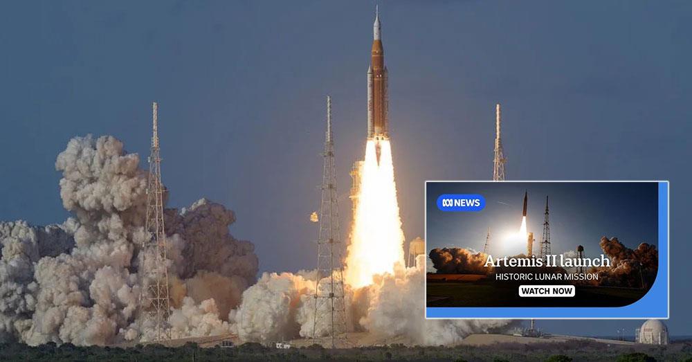 មោទនភាពពិភពលោក! NASA បង្ហោះយាន Artemis II នាំមនុស្សជាតិឆ្ពោះទៅកាន់ឋានព្រះចន្ទជាថ្មី ក្រោយខកខានអស់ជាង ៥០ឆ្នាំ