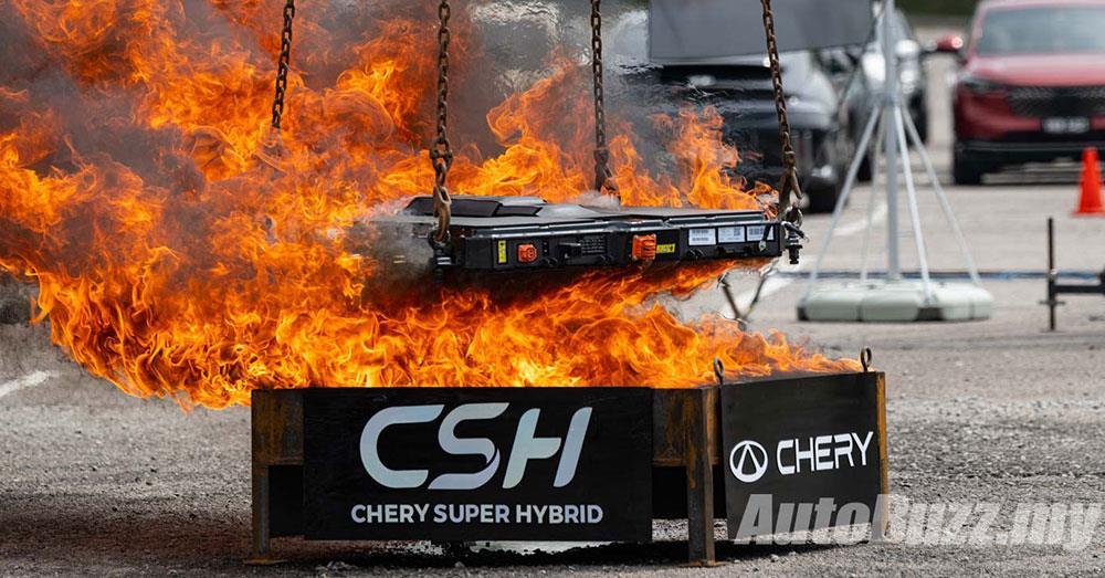 ក្រុមហ៊ុនផលិតរថយន្តចិន Chery យកអាគុយរថយន្តអគ្គិសនីទៅដុតក្នុងកម្ដៅ ១០០០ អង្សាសេ ដើម្បីបញ្ជាក់ពីសុវត្ថិភាពខ្ពស់បំផុត