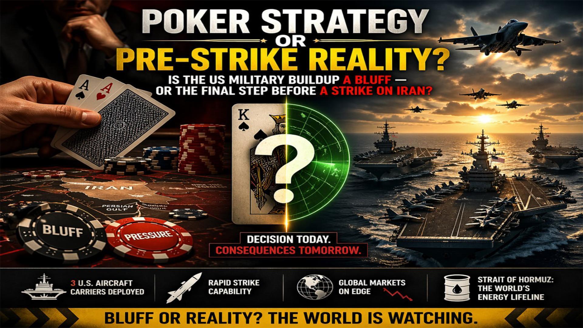 Fresh Exclusive In-Depth Commentary: Poker Strategy or Pre-Strike Reality? Is the US Military Buildup a Bluff — or the Final Step Before a Strike on Iran?