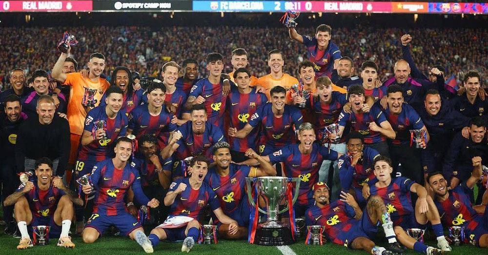 Barcelona ការពារជើងឯក La Liga បានសម្រេច ក្រោយផ្តួល Real ក្នុងជំនួប El Clasico