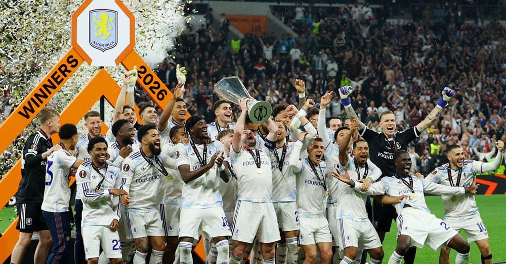 កៅអី Champions League របស់ក្រុមនៅអង់គ្លេសប្រែប្រួល នៅពេល Aston ឈ្នះជើងឯក UEL