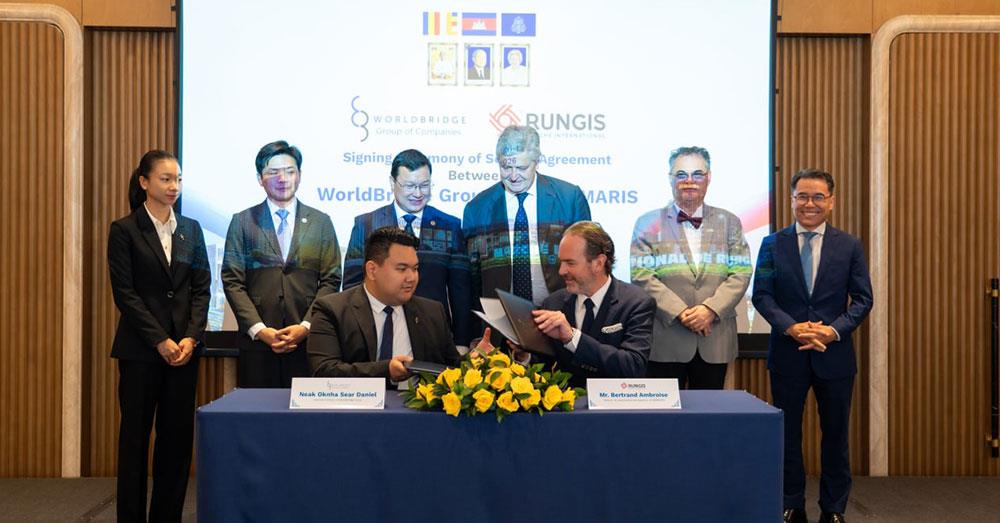ក្រុមហ៊ុន WorldBridge Group និង SEMMARIS ចុះហត្ថលេខាលើកិច្ចព្រមព្រៀងសេវាកម្ម ដើម្បីចាប់ផ្តើមការសិក្សាលទ្ធភាពសម្រាប់គម្រោងទីផ្សារលក់ដុំអន្តរជាតិនៅរាជធានីភ្នំពេញ