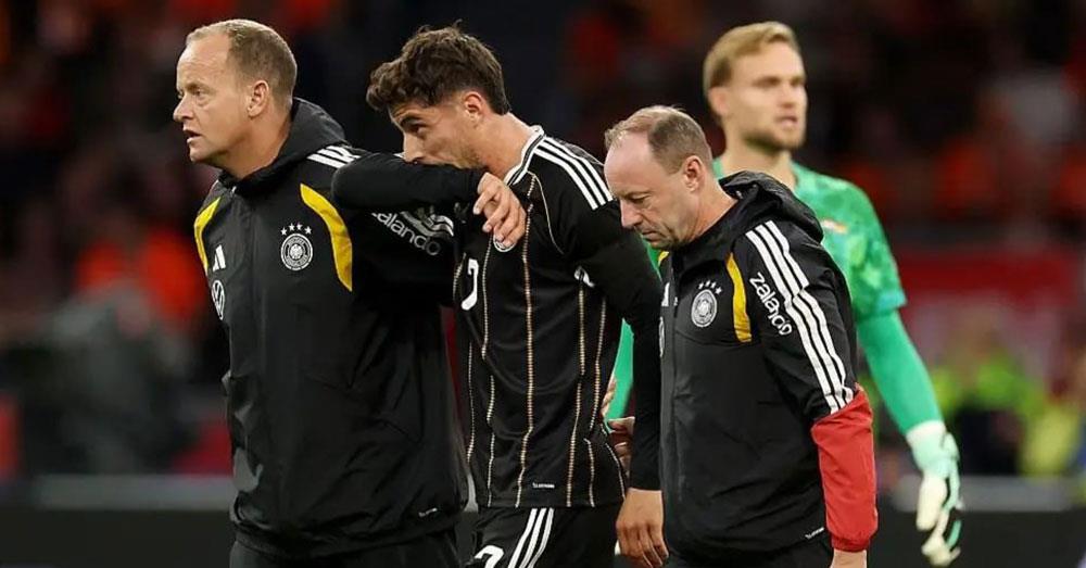 Havertz និង Brobbey រងរបួសនៅអំឡុងហូឡង់ លេងស្មើនឹងអាល្លឺម៉ង់ ក្នុងពាន Nations League